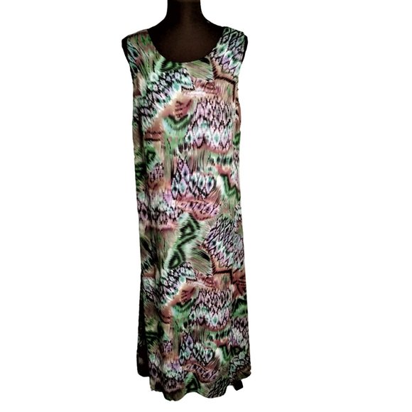 Sherri Martin Dress, Size 14, Vintage Dress, Plus Size, Maxi, Summer, Vacation - Picture 1 of 12